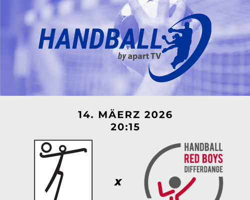 📺 Handball live! 🟢 HC Berchem – 🔴 Red Boys Differdange