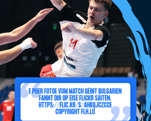 Men's 20 EHF Championship II 2026 am Kosovo 🇽🇰 : Fotoen Lëtzebuerg 🇱🇺 - 🇧🇬 Bulgarien