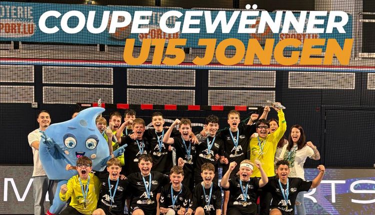 🏆 Coupe Gewënner bei den U15 Jongen: HBKäerjeng/HB Esch  🟢 ⚫  🤩