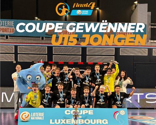 🏆 Coupe Gewënner bei den U15 Jongen: HBKäerjeng/HB Esch  🟢 ⚫  🤩