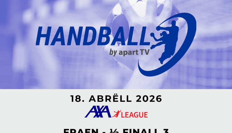 📺 Handball live! Dëse Weekend 2 Matcher !