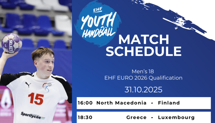 Match Schedule Men’s 18 🇱🇺 🇲🇰 🇫🇮 🇬🇷