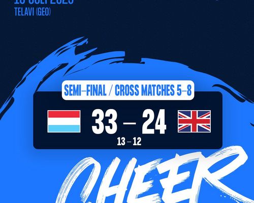 Women’s 19 EHF Championship 2025 a Georgien 🇬🇪 : Lëtzebuerg 🇱🇺 - 🇬🇧 Groussbritannien 33 - 24