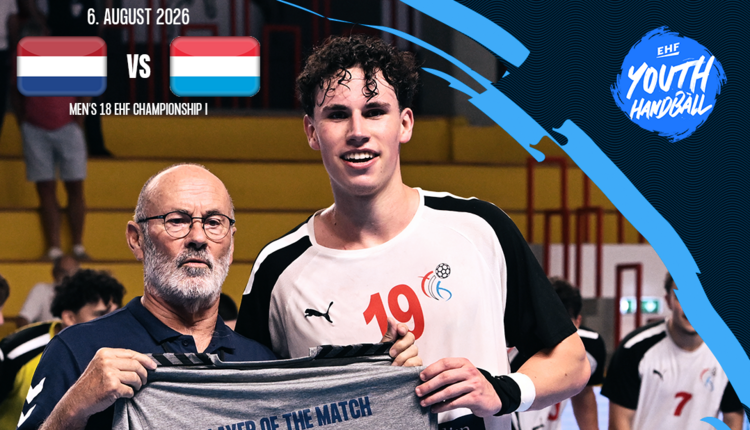 Men's 18 EHF Championship I 2026 zu Skopje 🇲🇰 : Respect Your Talent Holland 🇳🇱 - 🇱🇺 Lëtzebuerg
