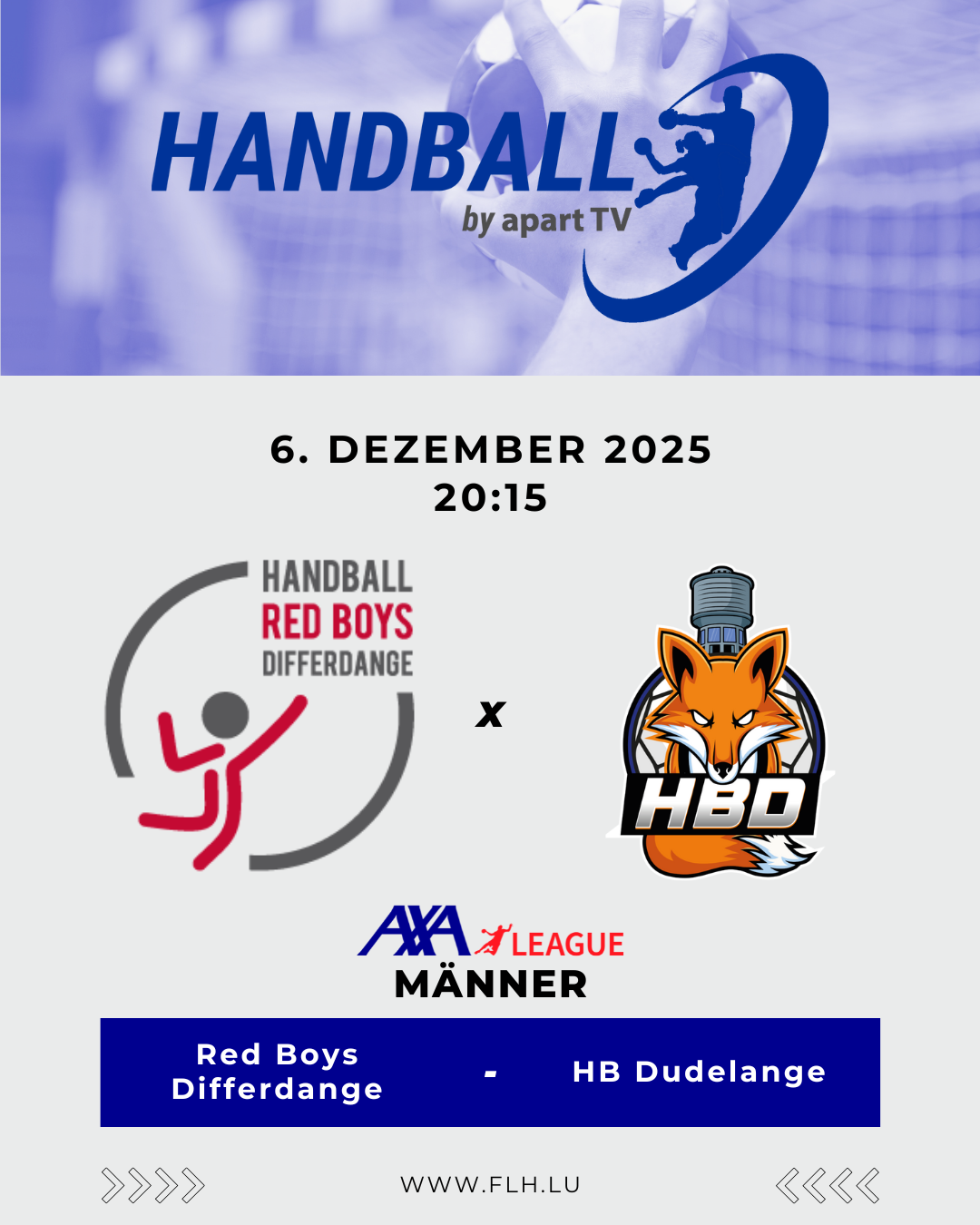 📺 Handball live! 🔴 Red Boys Differdange – HB Dudelange 🔵